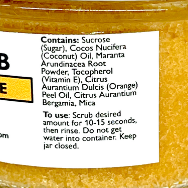 Coconut Body Scrub - Bergamot Orange